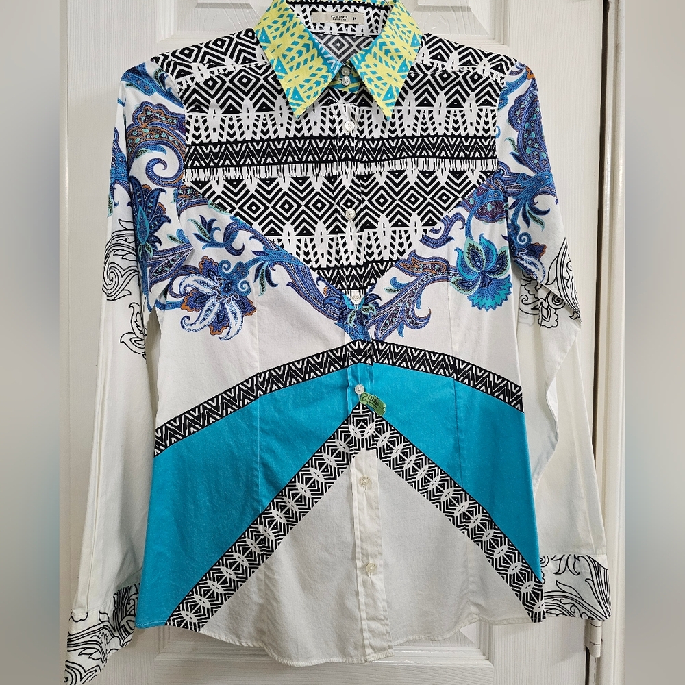 ETRO ITALY Women's Multicolor Patterned Shirt